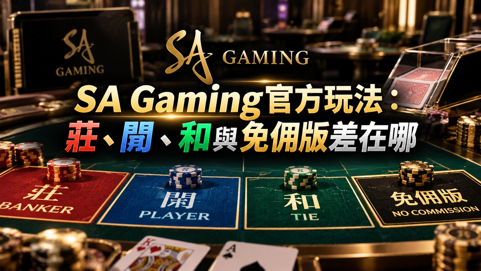 SA Gaming官方玩法：莊、閒、和與免佣版差在哪